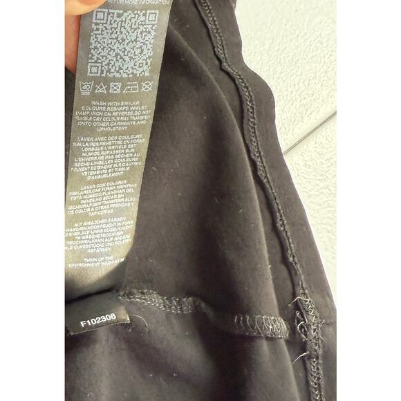 Asos Design Top Womens 18 Black Long Sleeve Surplice Neck Whimsigoth Flattering - Picture 9 of 9